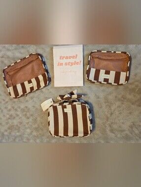 Poppy & Peonies 2026 Summer Box – Brown Stripe Travel Set